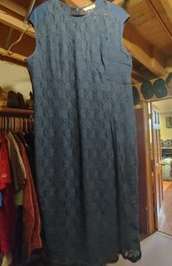 Dark blue wedding guest dress